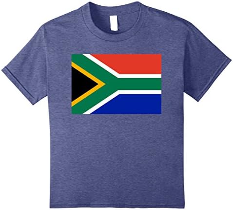 Kids South Africa Flag Shirt African Family Party Gift T-Shirt 10 Heather Blue