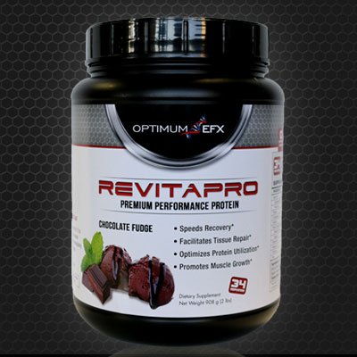 REVITAPRO - Premium Performance Protein - 100% WHEY ISOLATE, Naturally Sweetened, NO Artificial Colors or Sweeteners (Chocolate Fudge Flavor)