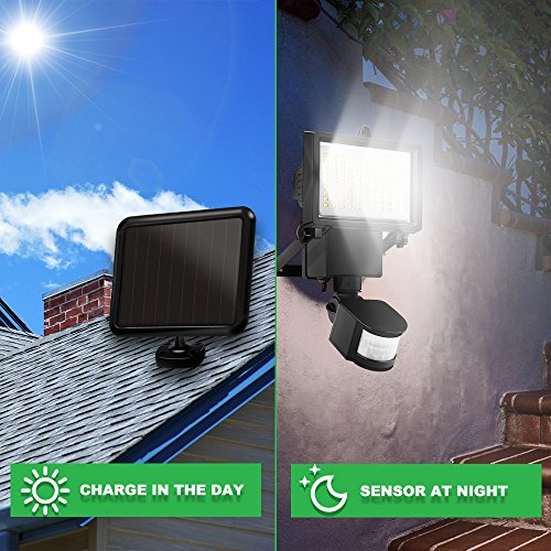Solar Lights Outdoor, Costech Ultra Bright 90 LED Solar Motion Sensor Lights Outdoor; Wide Angle Illumination/3 Control Dials/Waterproof Solar Security Lights for Outside Wall, Patio, Driveway - Thumbnail 4