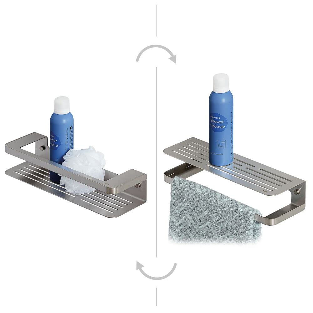 Tiger Shower Basket/Towel Rail, Brushed Stainless Steel, BxHxT: 35 x 7 x 10,6 cm, 1400830946