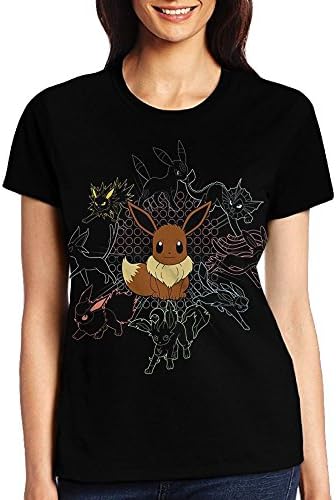 Printing T-Shirt Mighty Fine Pokemon Customized Graphic Casual O Neck Short Sleeve Tees Tops for Women