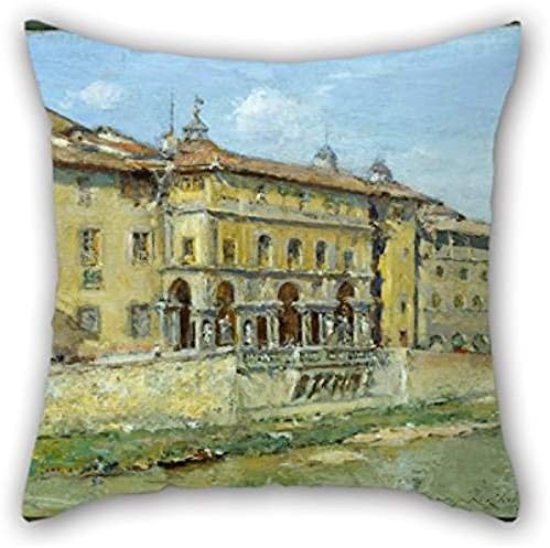 Oil Painting William Merritt Chase - Florence Cushion Cases 20 X 20 Inches / 50 By 50 Cm Gift Or Decor For Bench,festival,chair,bedroom,teens,kids Girls - 2 Sides
