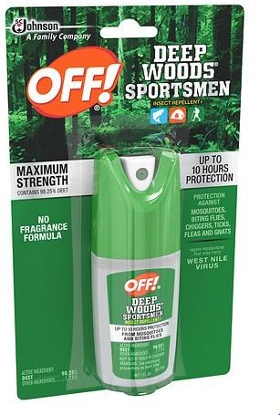 Deep Woods Off! Deep Woods Sportsmen Insect Repellent I Spray 1.0 fl oz Pack of 8