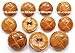 11 Piece SET of GENUINE LEATHER BUTTONS ~ Antiqued Natural Tan