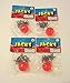 4 SETS OF METAL STEEL JACKS WITH SUPER RED RUBBER BALL GAME CLASSIC TOY KIDS