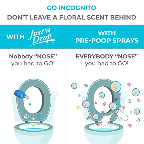 JUST A DROP PrePoop Toilet Odor Eliminator Truly Incognito Light