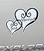 Just Married Heart Car Magnet