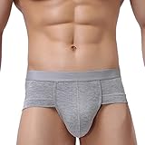 HOEREV Men's Bamboo Fiber Briefs Underwear