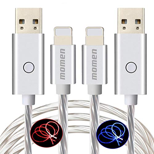LED iPhone Charger Cable, 10ft iPhone Light Up Charging Cord for iPhone