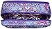 Vera Bradley Women's Cotton Large Blush & Brush Makeup Organizer Case, Lilac Tapestry, One Size