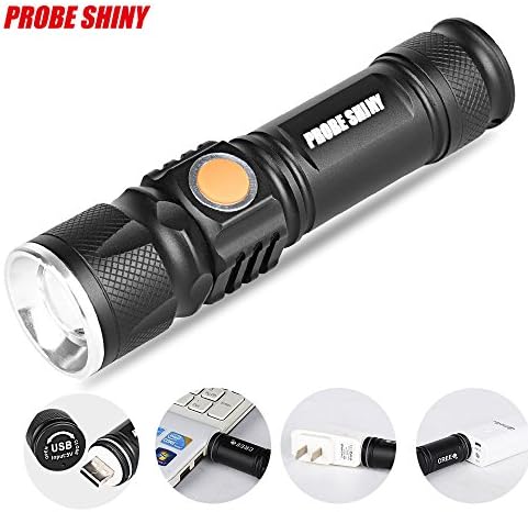 LED Torch LED Flashlight Adjustable Focus Handheld Flashlight Super Bright Adjustable LED Zoom 3000LM Mini USB Rechargeable Flashlight Torch Portable