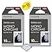 Fujifilm Instax Mini 8 Instant Film 2-Pack (20 Sheets) Value Set for Fujifilm Instax Mini 8 Cameras - Monochrome
