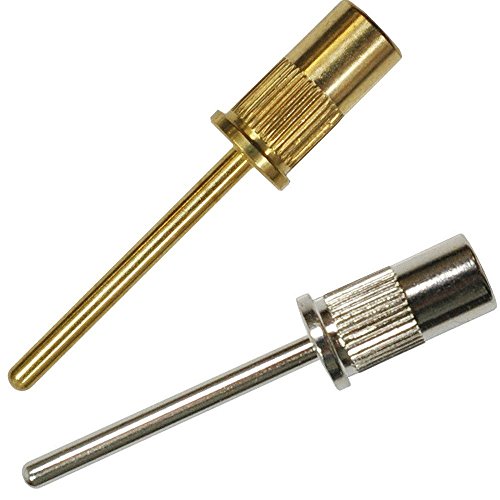 3 Gold 3/32" Mandrel Bit & 3 Silver 3/32" Mandrel Bit- For Nail Drill/File by Beauticom (Total: 6pcs)