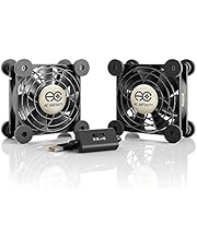 AC Infinity MULTIFAN S5, Quiet Dual 80mm USB Fan, UL-Certified for Receiver DVR Playstation Xbox Computer Cabinet Cooling