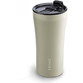 Sttoke The Mossy Meadows Classic with Leakproof Lid Mousse Taupe Tumbler, 16 oz. Capacity