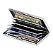 Business Card Holder, High-Grade Metal Business Card Case for Bank Cards and ID Cards, Prevent Electronic Credit Card Scan Theft, Silver