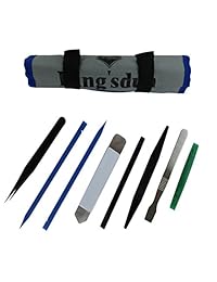 King 'sdun universal profesional apertura Pry herramienta Reparación Desmontar Kit con non abrasive Nylon Spudger y antiestático pinzas para relojes, Smartphone, Tablet y Otros Electrónicos devices 8 piezas