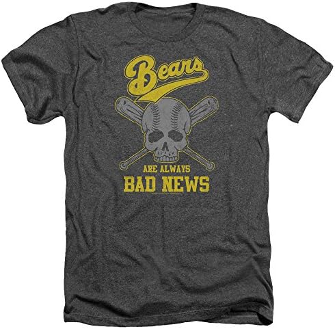 Bad News Bears Baseball Comedy Movie Always Bad News Adult Heather T-Shirt Tee