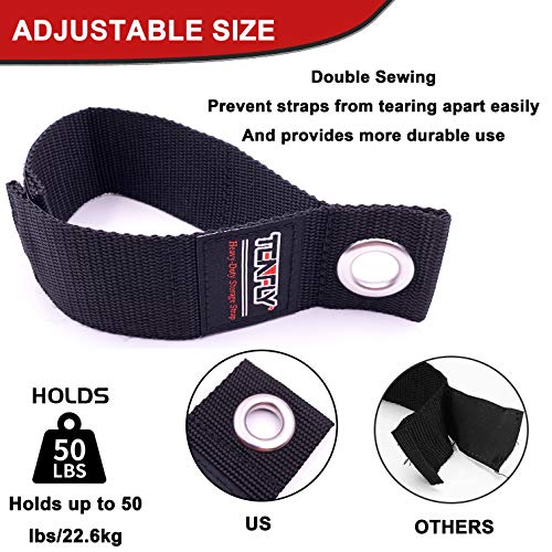 TENFLY 12 Pack Large Heavy Duty Storage Strap, Velcro Straps, Extension Cord Holder Organizer