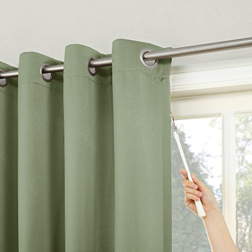 Sun Zero Easton ExtraWide Blackout Grommet Sliding Patio Door Curtain