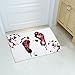 YJ.GWL Halloween Blood Doormat Welcome Door Mat Rug Indoor/Outdoor Mats Decoration Rug for Home/Bedroom(White)