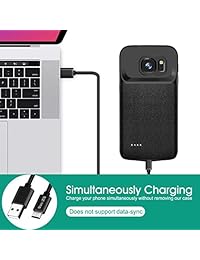 Newdery   Funda de batería para Samsung Galaxy Note 8, 5500 mAh, funda de carga ampliada y recargable, batería tipo C, USB y S Pen Hole, compatible con Galaxy Note 8, color negro
