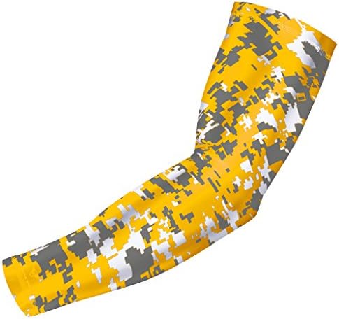 Bucwild Sports Compression Arm Sleeve - Youth & Adult Sizes - Baseball Football Basketball Sports (1 Arm Sleeve)