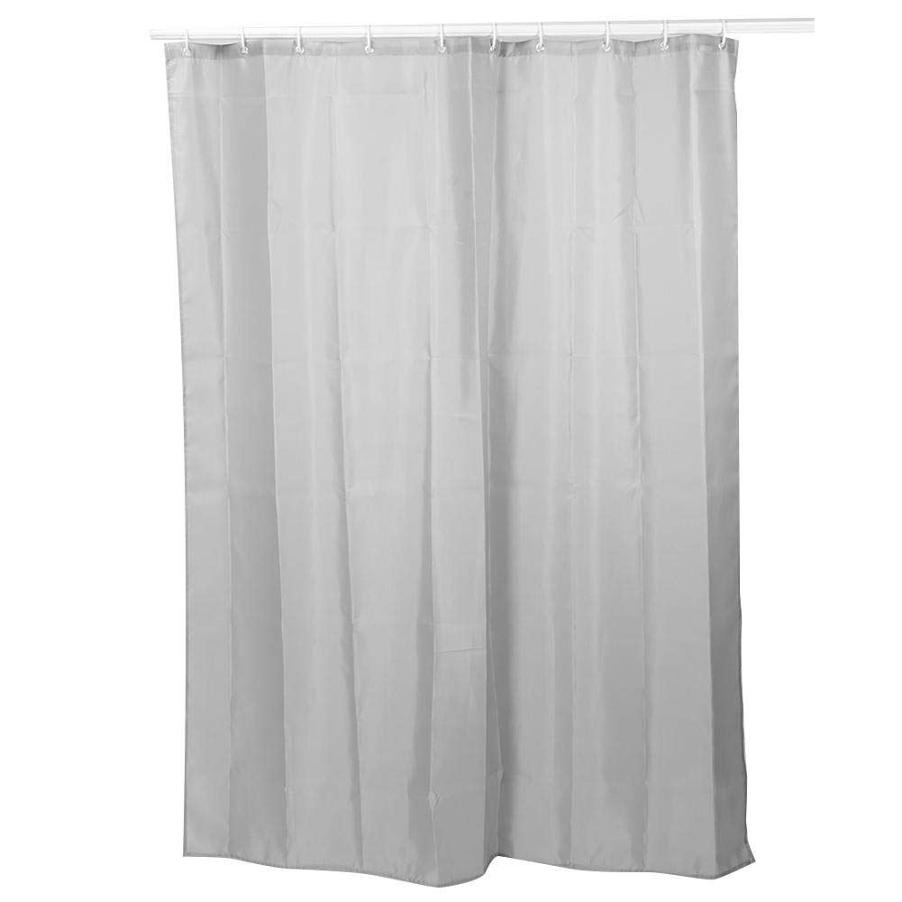 Pure Color Shower Curtain, Light Gray Waterproof Shower Curtain Bath