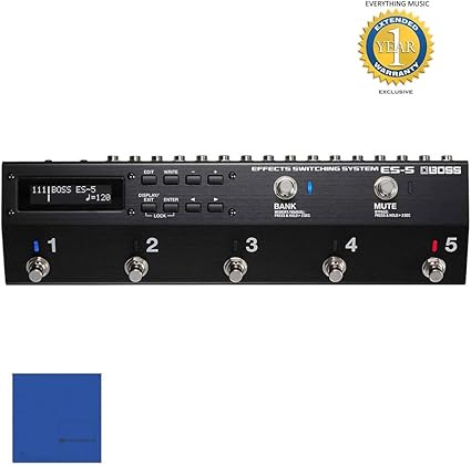 Amazon Com Boss Es 5 Effects Switching System With 1 Year Free