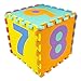 Matney Foam Mat of Number Puzzle Pieces– Great for Kids to Learn and Play – Interlocking Puzzle Pieces
