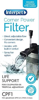 Interpet CPF1 Internal Corner Power Filter for Aquariums 65L Black view 4