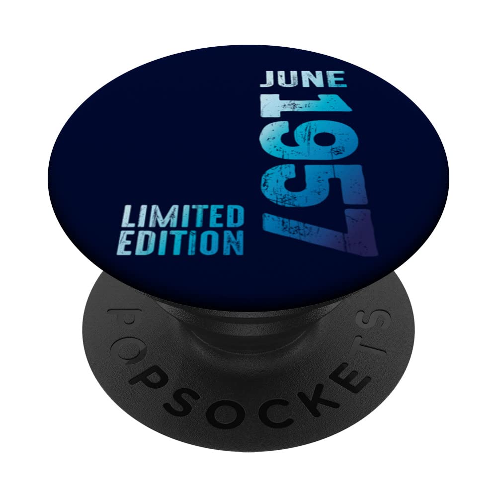 On June 1957 Year 1957 Retro 1957 Vintage 1957 Since 1957 PopSockets Swappable PopGrip