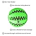 SunGrow Teething Treat Chew Ball for Rabbit, Ferret, Guinea Pig, Puppy, Kitten Tooth Clearing Puzzle Treat Dispenser, Aquarium Fish Bloodworm & Snack Holder, 2.75 inches