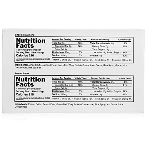 image for NAKED nutrition NAKED Protein Bar Sample Pack - 1 Chocolate and 1 Pean