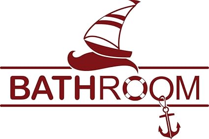 GRAZDesign Fliesendekoration Bathroom - Wandbild Badezimmer maritim mit