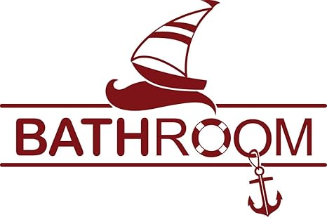 GRAZDesign Fliesendekoration Bathroom - Wandbild Badezimmer maritim mit