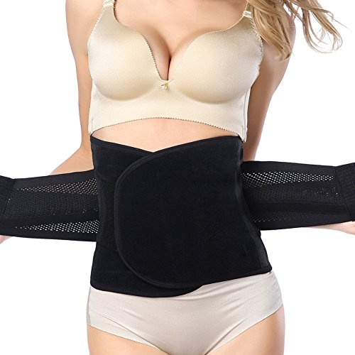 Happy Will Breathable Elastic Postnatal Recovery Tummy Trimmer Waist Trainer Maternity Support Belt Abdominal Binder for Women with Stylus (XXL)