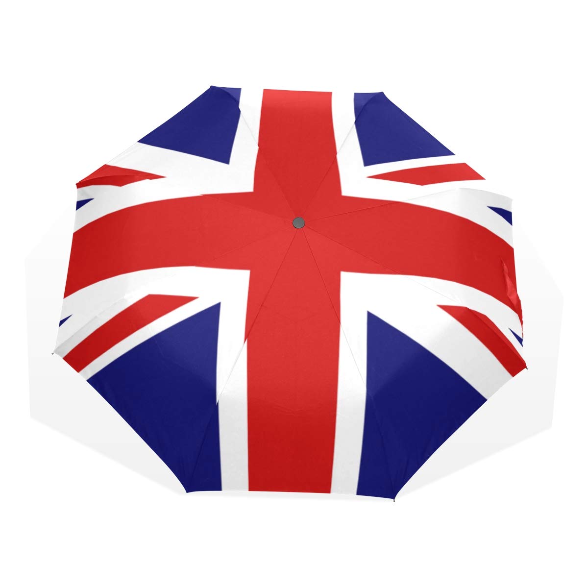 ISAOA Automatic Travel Umbrella Compact Folding Umbrella The Union Jack Windproof Ultra Light UV Protection Umbrella for Women Men