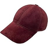 Baseball Cap Suede Leather Hat Snapback Unisex All Season Headwear
