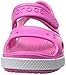 Crocs Kids' Crocband II Sandals, Light Grey/Navy, 9 Toddler