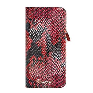 51DWJcf62OL. SS300 Uunique London - Funda de Piel para iPhone 7, diseño de Serpiente, Color Rojo Diseño Lujoso de Serpiente Brillante Rosso 51DWJcf62OL. SS300