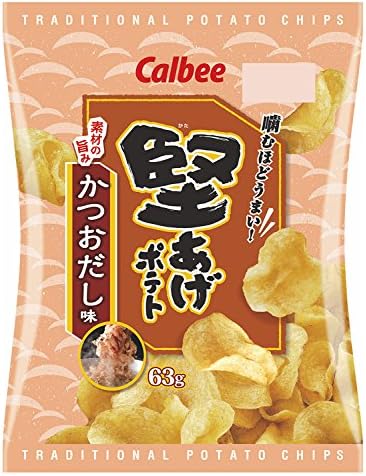 Amazon カルビー 堅あげポテト かつおだし味 63g 12袋 堅あげポテト スナック菓子 通販