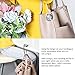 LUXUR Foldable Handbag Hanger Metal Folding Table Hook for Women Girl Gift（Candy Shape）Rose Red