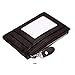 Slim RFID Blocking Card Wallet,Gazigo Minimalist Leather Credit Cards Holder with ID Window and Keychain (Slim RFID Blocking Card Wallet Coffee, One_Size)