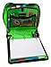 Tangkula Mighty Zip Tab 3-Inch Zipper Binder, Neon Blue, D-147-NEOBLU