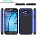 Galaxy J3 2016 Case,Galaxy J3V Case,Galaxy J3 6 Case,Galaxy Amp/Express Prime Case,Galaxy Sky/Sol Case,Asmart Shockproof Dual Layer Protective Cover Phone Case for Samsung Galaxy J3 V 2016 (Blue)