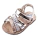Beeliss Baby Sandals Rubber Sole Summer Shoes (6-12 Months Infant, Gold, 6_months)