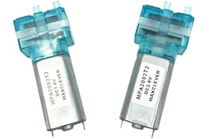 Artshu Micro Vacuum Pump DC 3V 6V 60KPA High Negative Pressure Low Flow Air Pump For Cupping Device Fish Tank 0.5L/min (Green, 3V 2PCS)