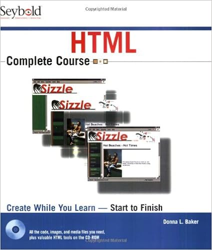 Html Complete Course Donna L Baker 9780764540929 Amazon - 