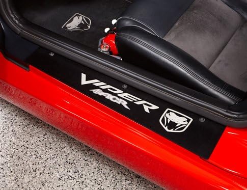 Dodge Viper door sill scuff plate gaurds-Gen 4 Viper ACR logo